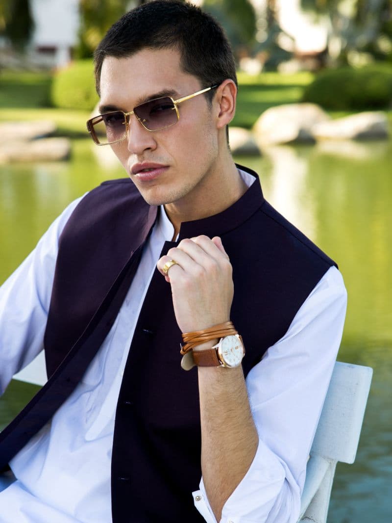 Maroon Blended Waistcoat thumbnail