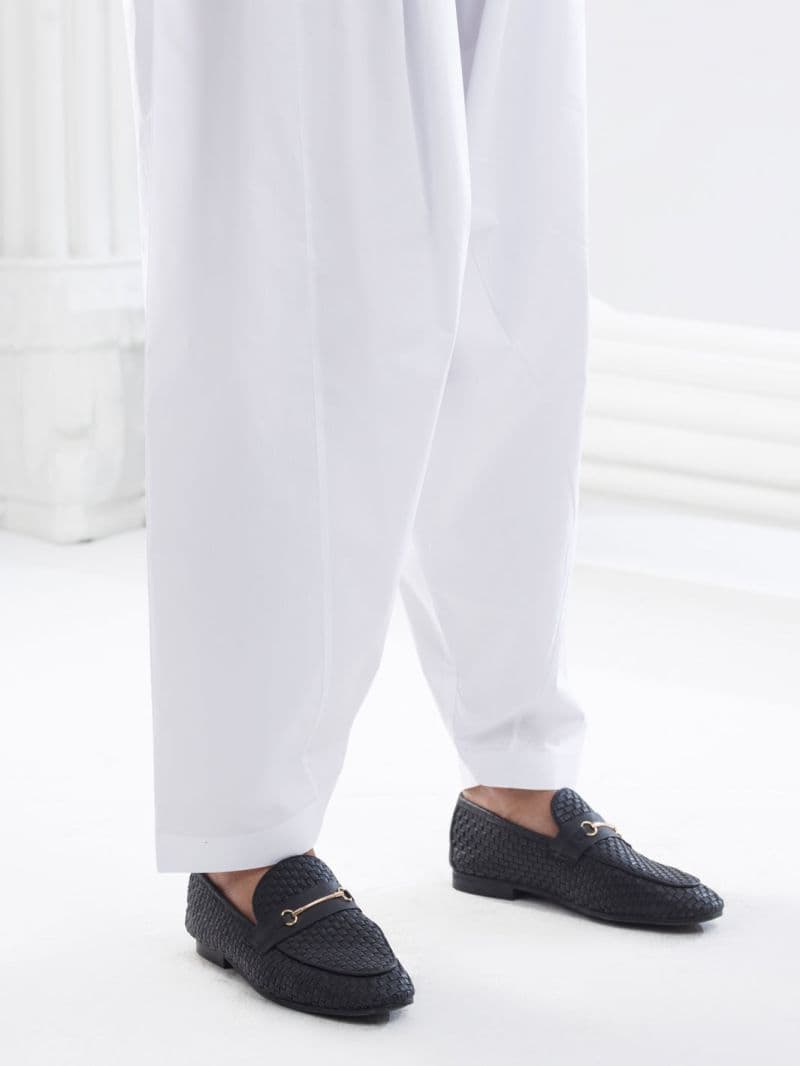 White Cotton Silk Shalwar thumbnail