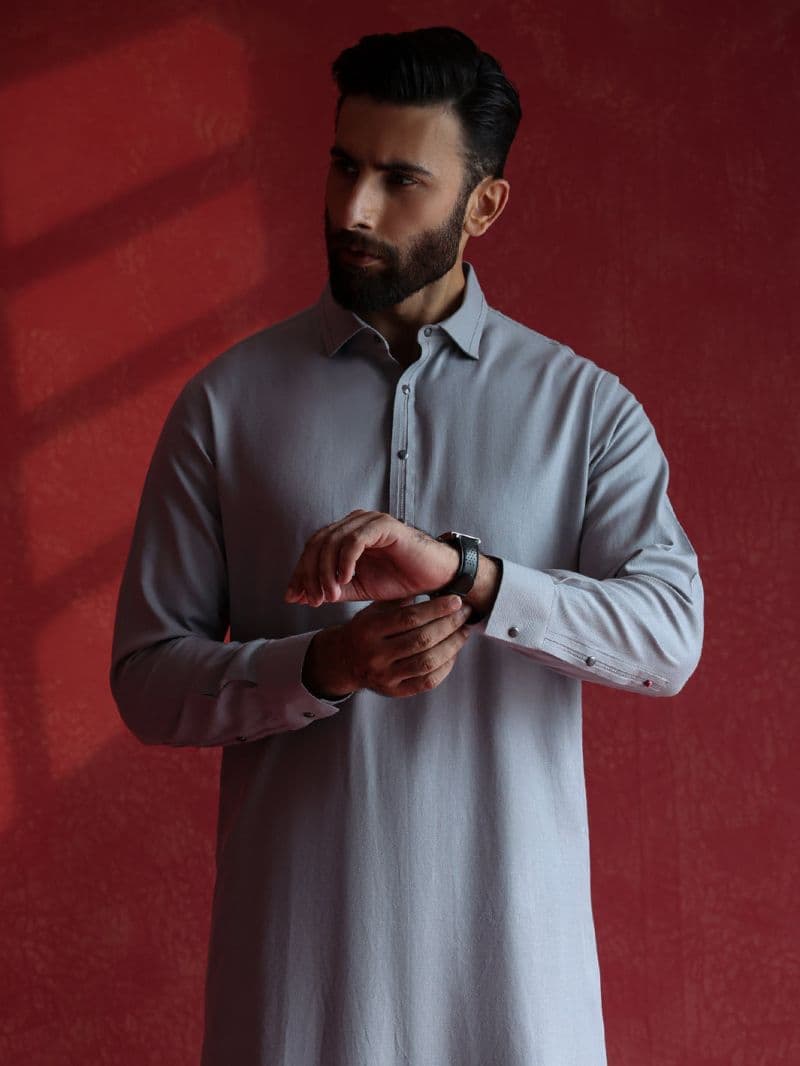Grey Kameez Shalwar thumbnail