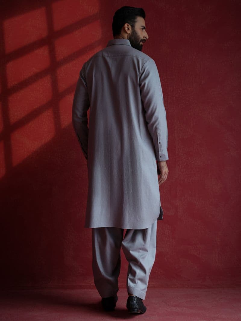 Grey Kameez Shalwar thumbnail