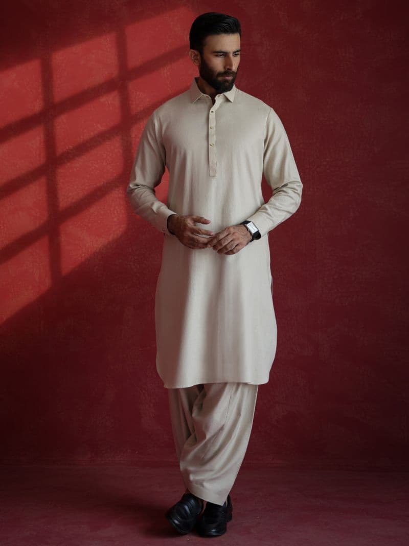 Fawn Kameez Shalwar thumbnail