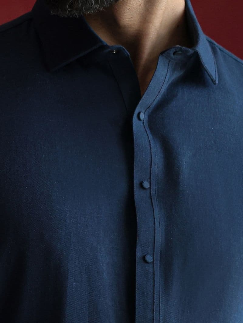 Navy Blue Kameez Shalwar