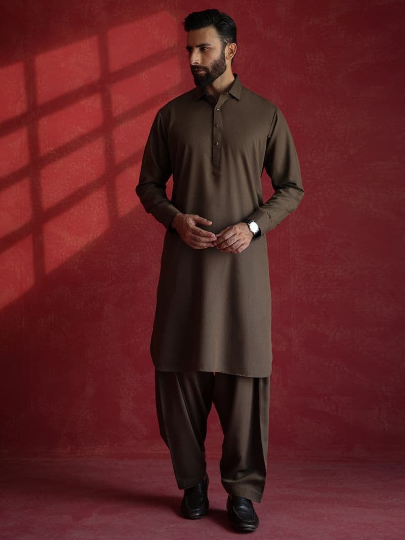 Brown Kameez Shalwar thumbnail