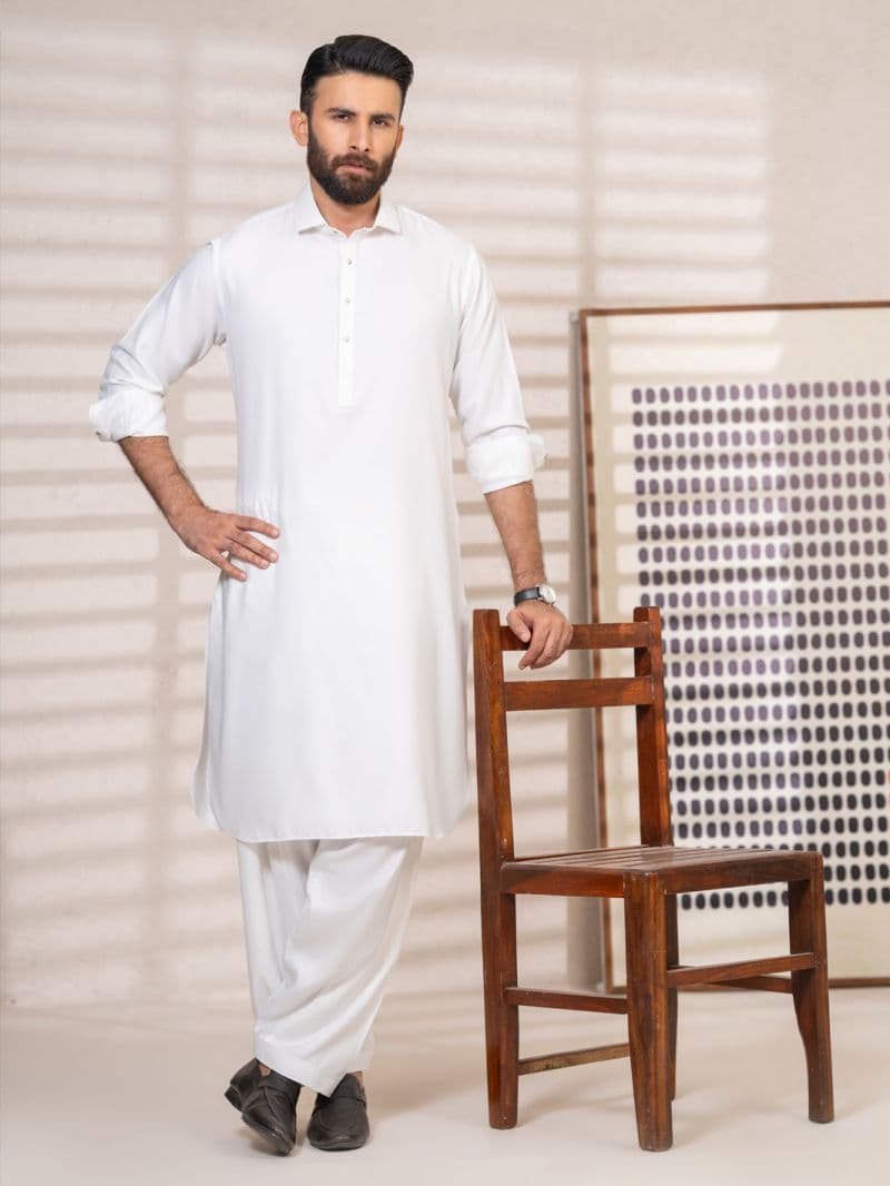 White Kameez Shalwar thumbnail