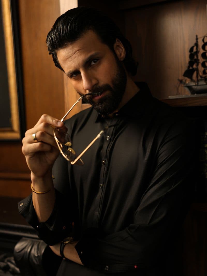 Black Cut & Sew Kameez Shalwar thumbnail