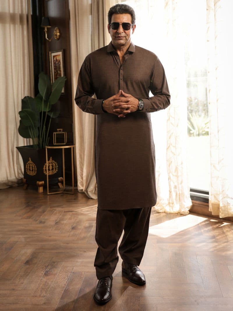 Brown Cuts & Sew Kameez Shalwar thumbnail