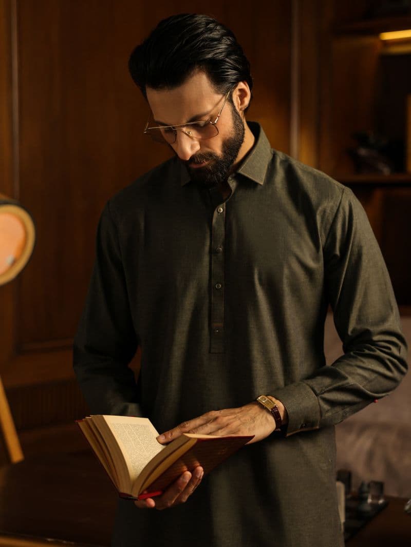 Green Cuts & Sew Kameez Shalwar thumbnail