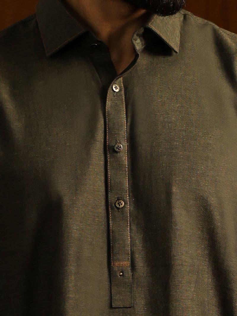 Green Cuts & Sew Kameez Shalwar thumbnail