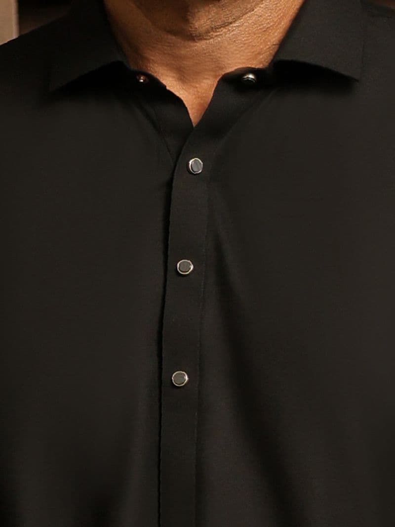 Black Plain Kameez Shalwar thumbnail