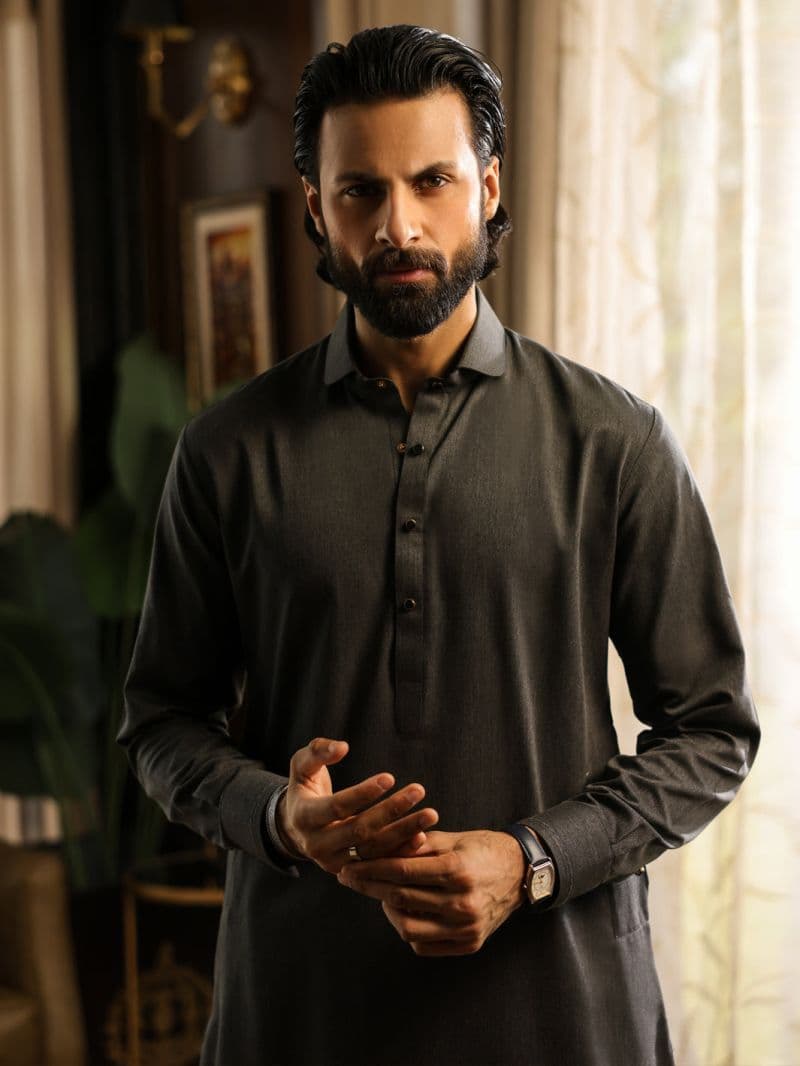 Grey Cuts & Sew Kameez Shalwar thumbnail