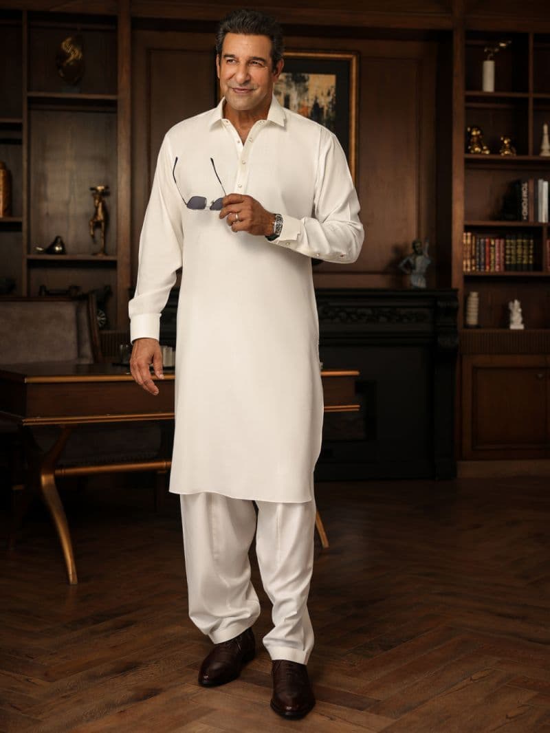 White Cut & Sew Kameez Shalwar thumbnail