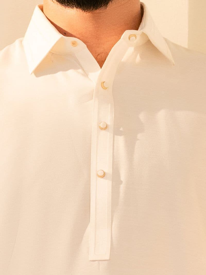 White Cut & Sew Kameez Shalwar thumbnail