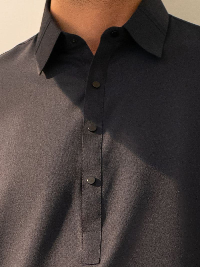 Midnight Blue Cut & Sew Kameez Shalwar thumbnail