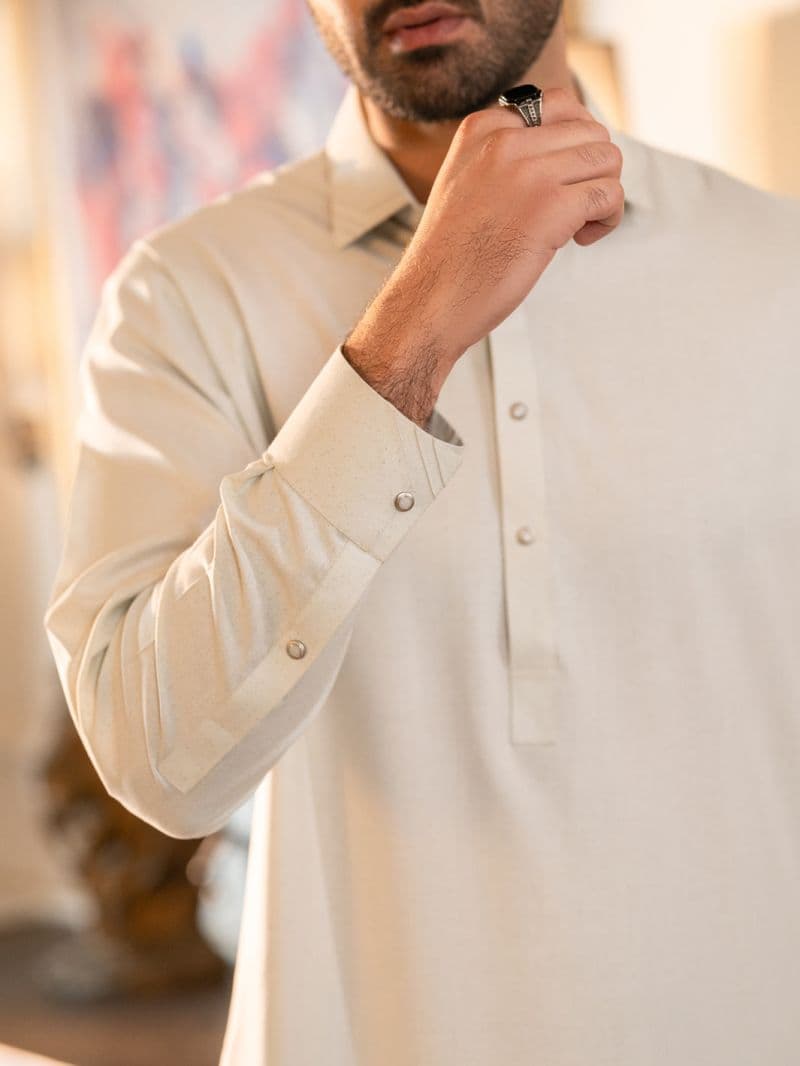Ice Blue Cut & Sew Kameez Shalwar thumbnail
