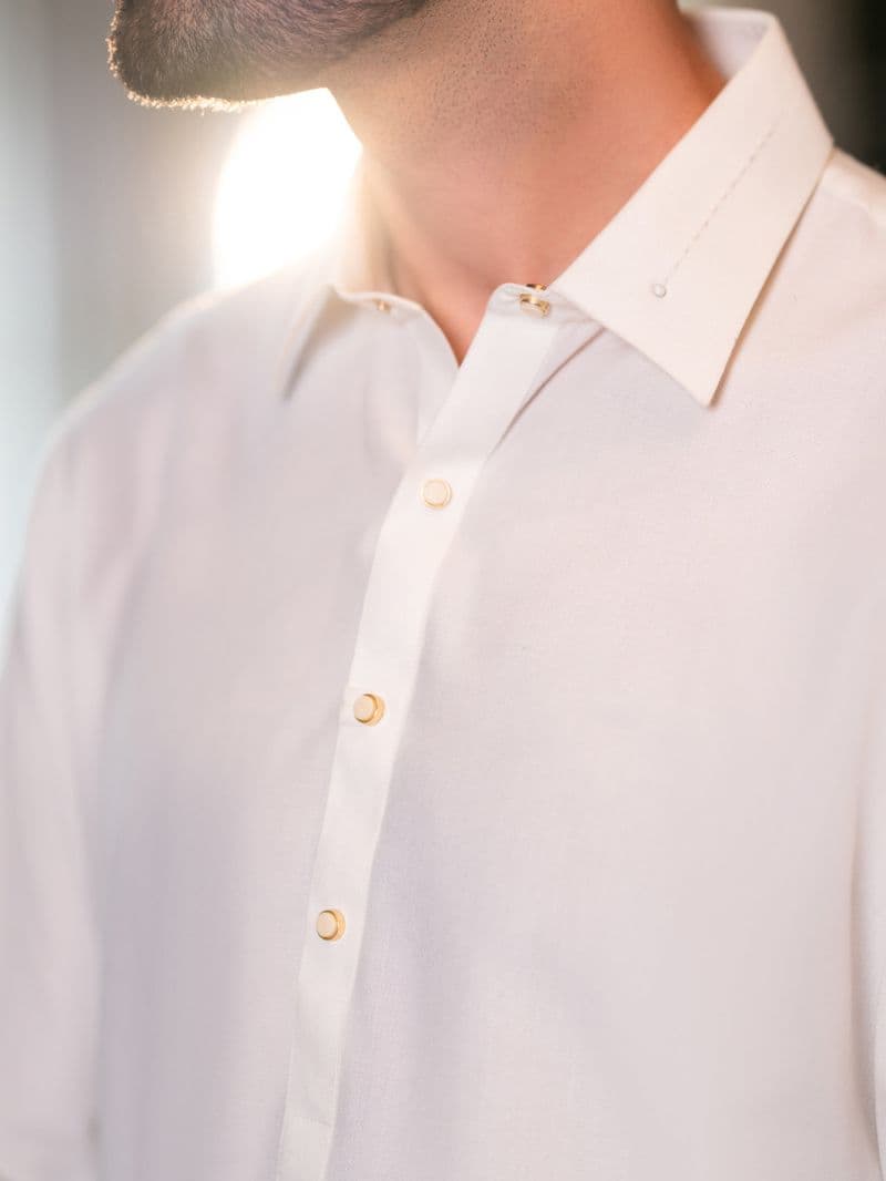 White Cut & Sew Kameez Shalwar thumbnail