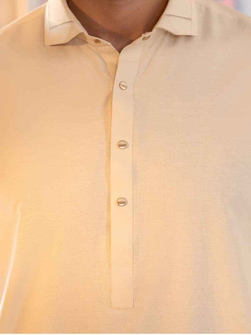 Off White Cut & Sew Kameez Shalwar