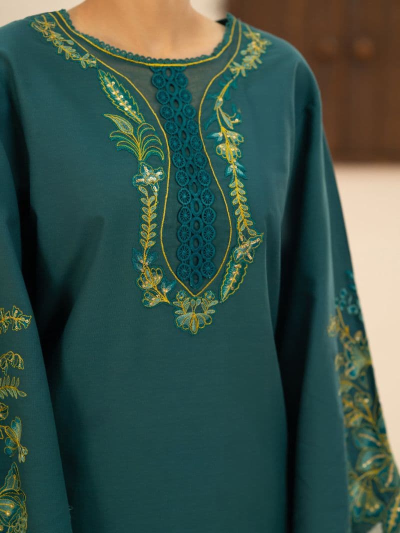 Green Cambric Stitched 3Pc thumbnail