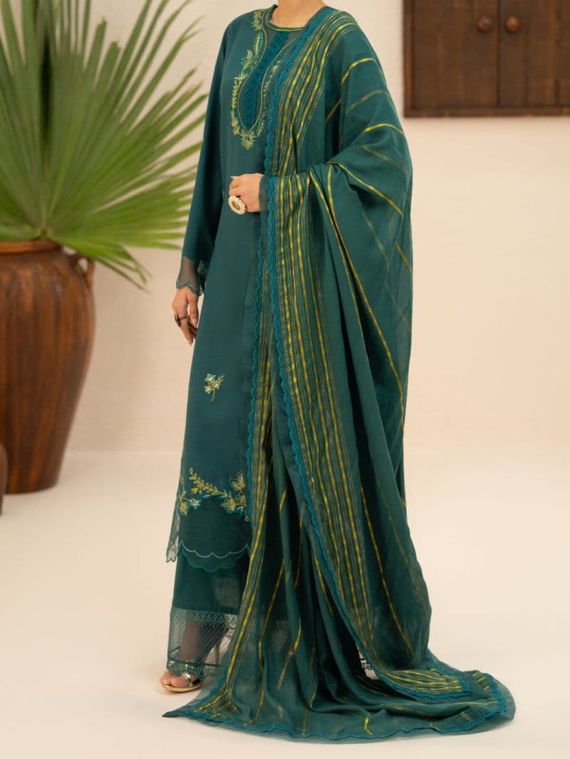 Green Cambric Stitched 3Pc thumbnail