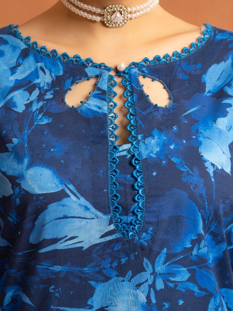 Blue Cambric 3Pc Stitched thumbnail