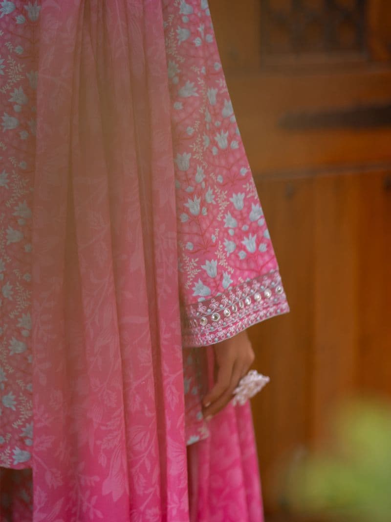 Pink Cambric Stitched 3Pc thumbnail
