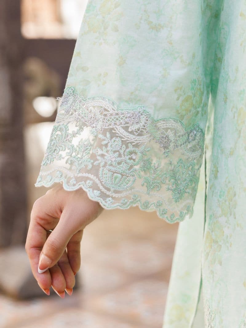 Light Green Lawn Stitched 3Pc- ALP-3PS-2639