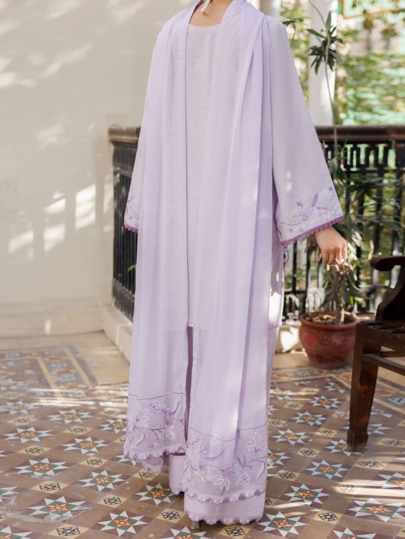 Lilac Cambric Stitched 3Pc thumbnail