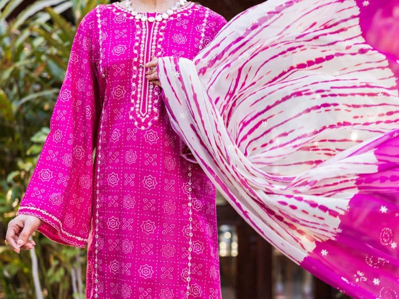 Pink Cambric Stitched 3PC thumbnail
