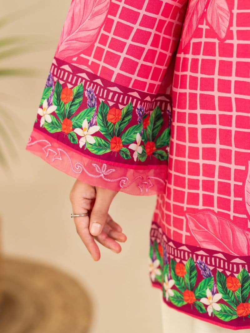 Pink Lawn Stitched 3Pc thumbnail