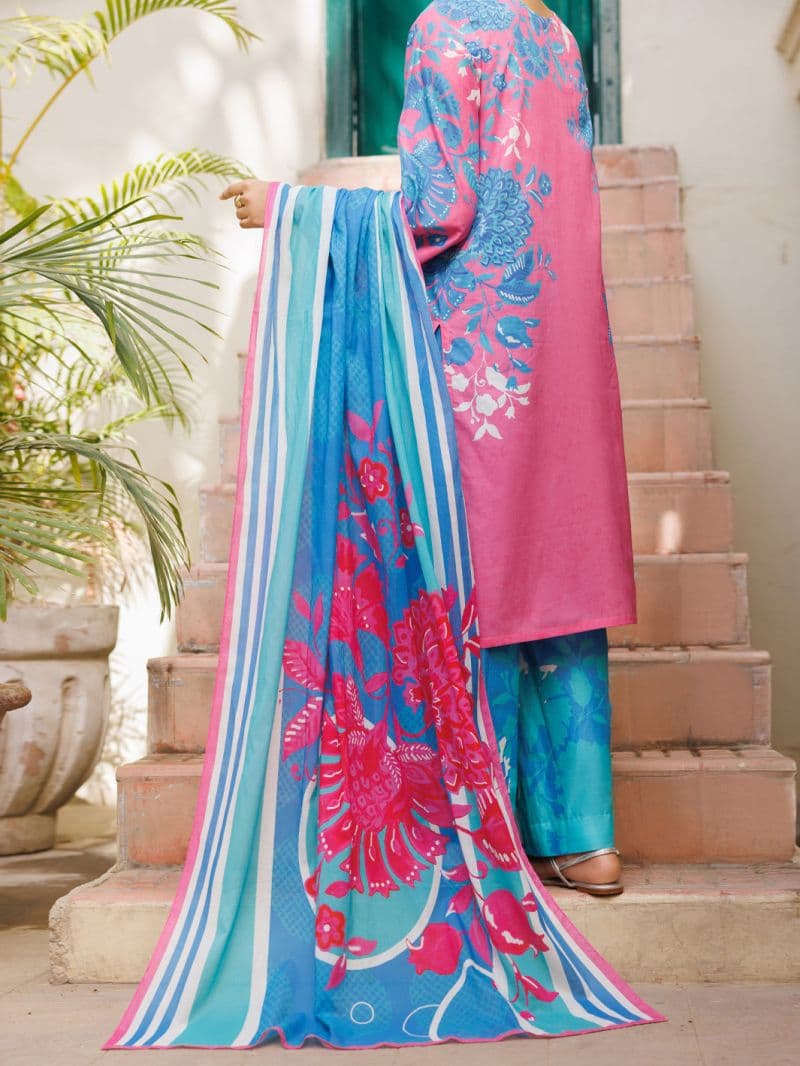 Pink Lawn Stitched 3Pc thumbnail