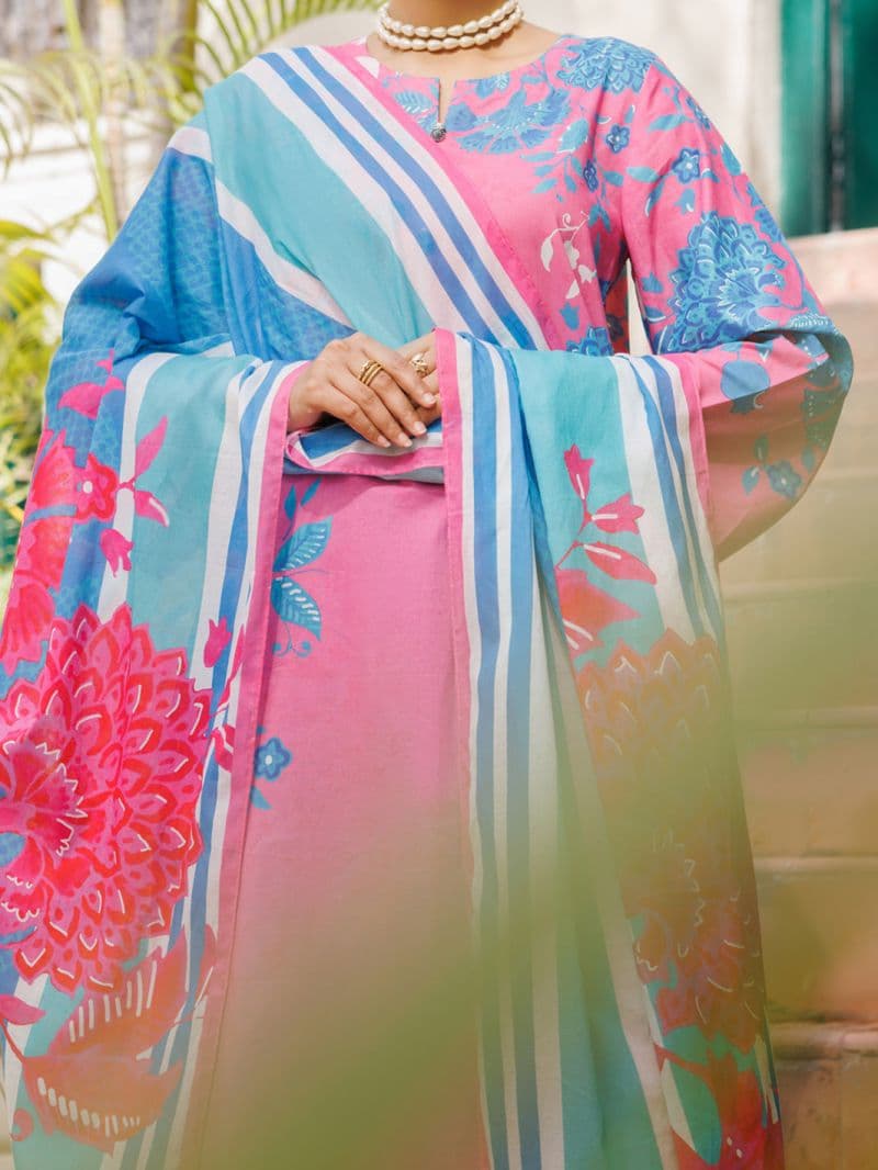 Pink Lawn Stitched 3Pc thumbnail