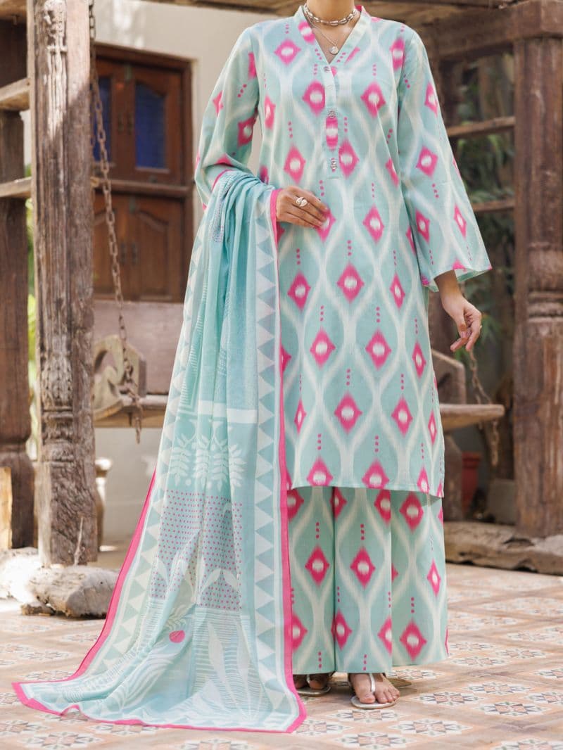 Light Green Lawn Stitched 3Pc thumbnail