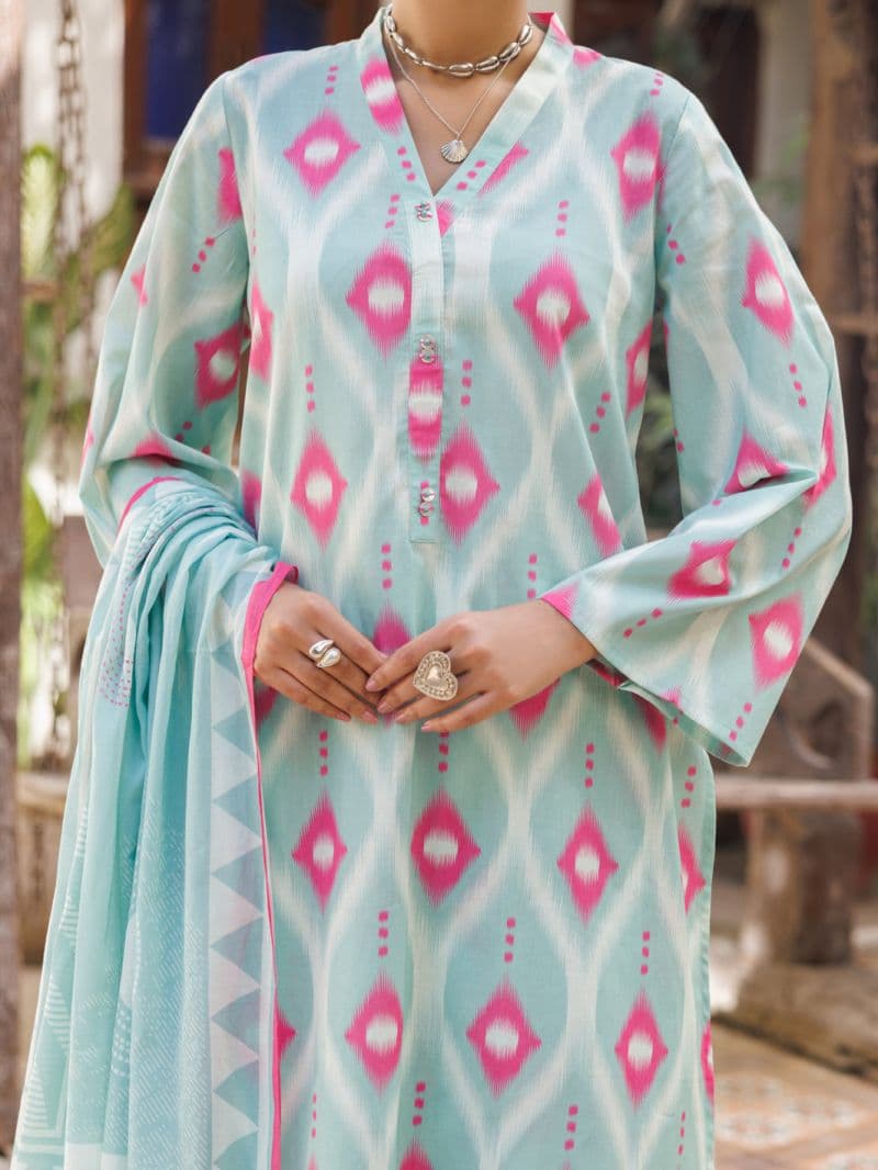 Light Green Lawn Stitched 3Pc thumbnail