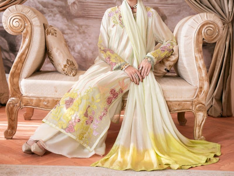 Sea Green Sheesha Silk Formal Stitched 3Pc thumbnail