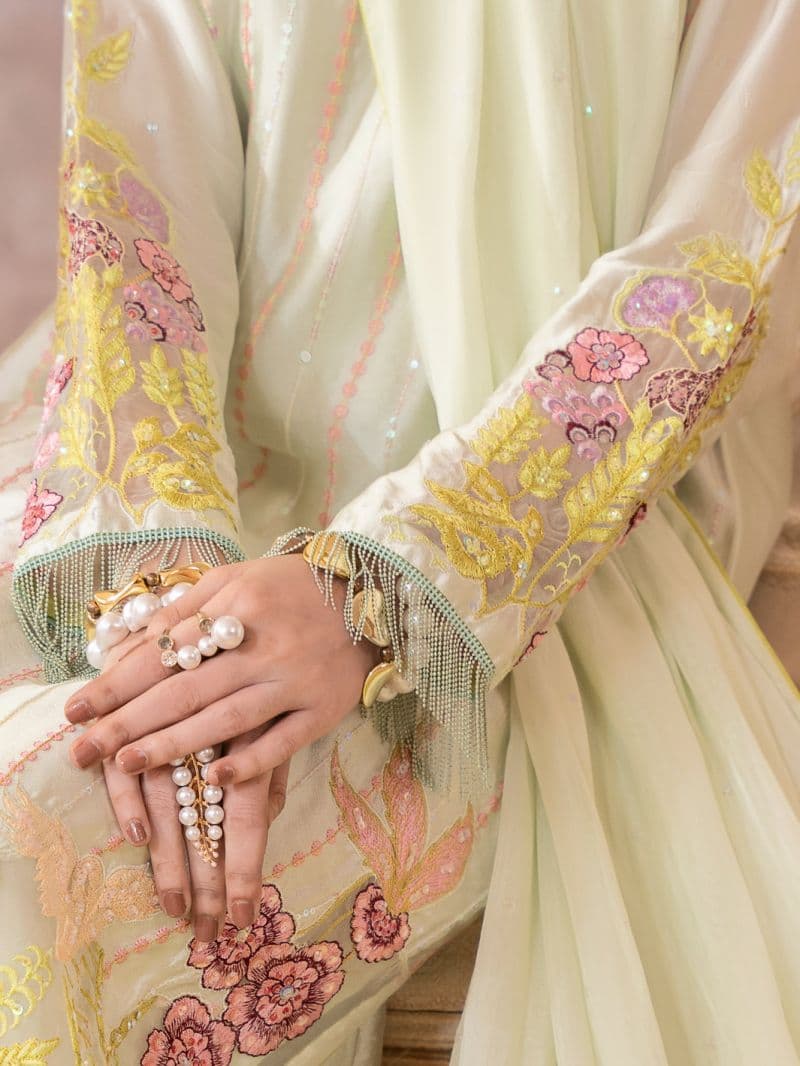 Sea Green Sheesha Silk Formal Stitched 3Pc thumbnail