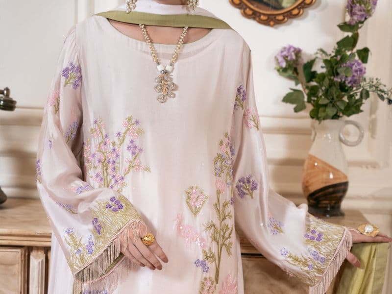 Light Pink Sheesha Silk Formal Stitched 3Pc thumbnail