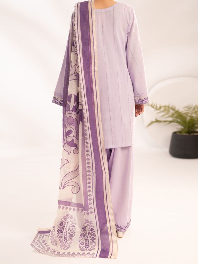 Light Purple Dobby Stitched 3Pc