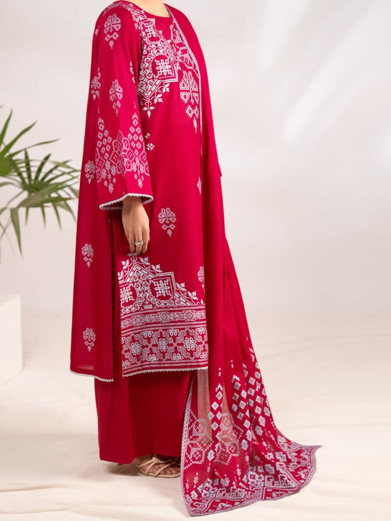 Fuchsia Lawn 3Pc Stitched