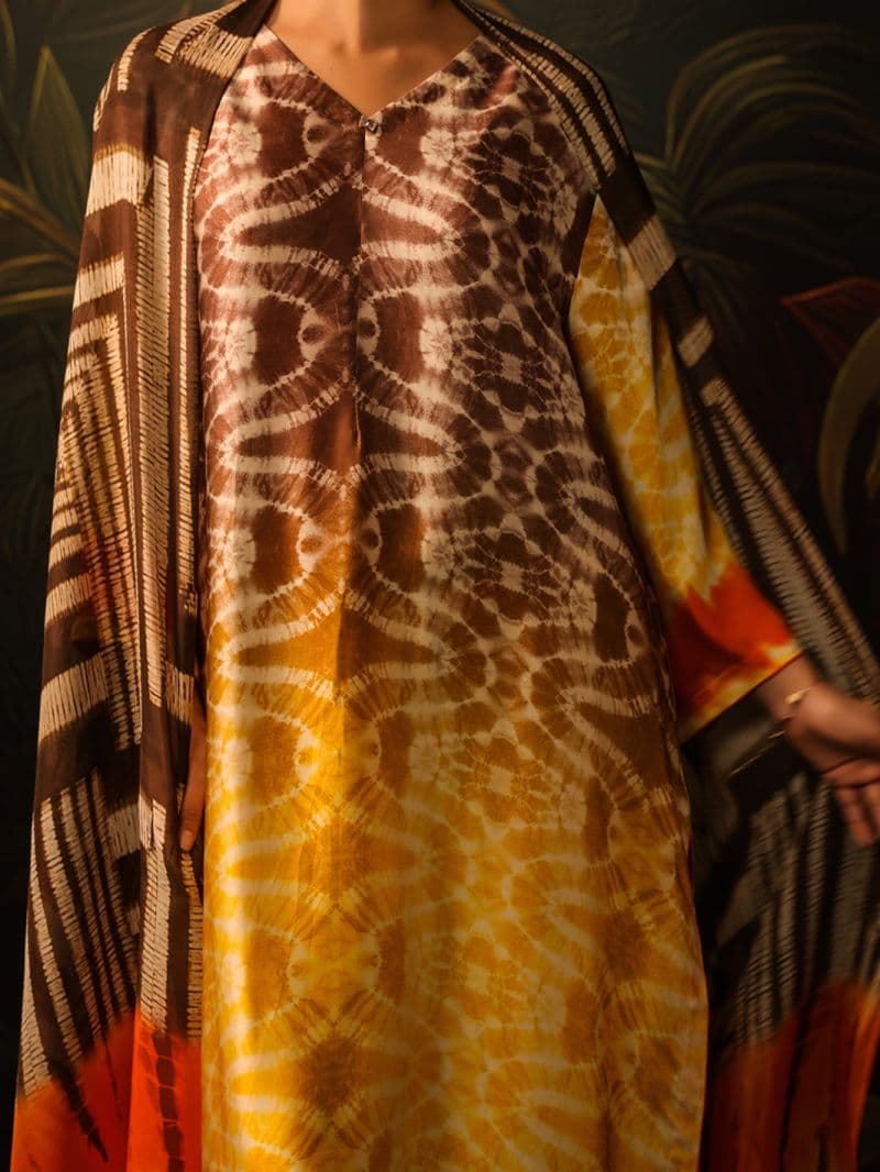 Yellow Silk Formal 3Pc Stitched thumbnail