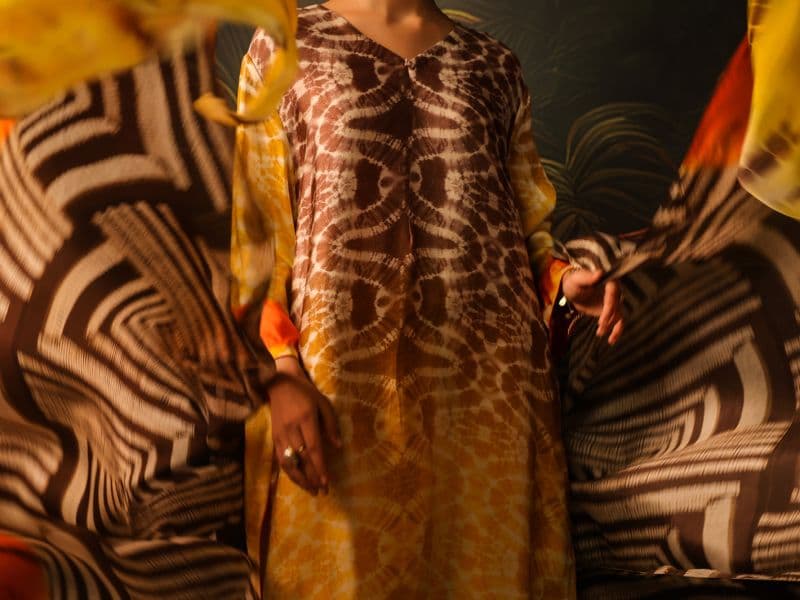 Yellow Silk Formal 3Pc Stitched thumbnail