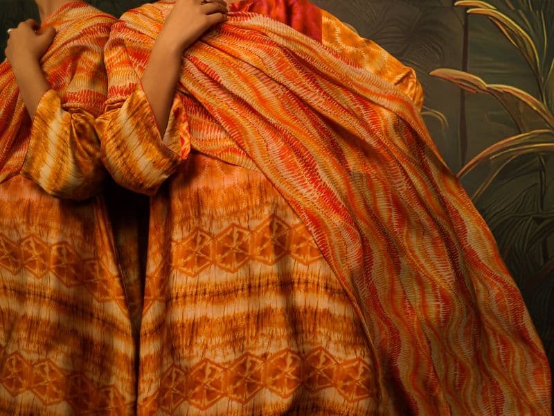 Mustard Silk Formal 3Pc Stitched thumbnail