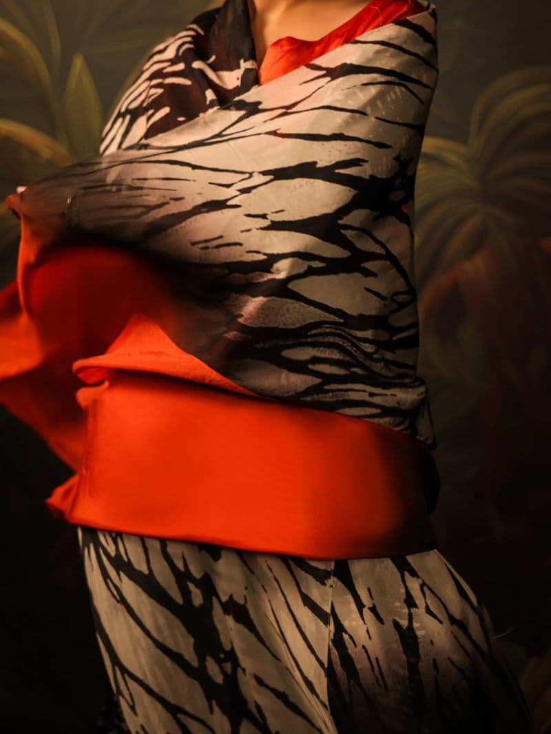 Black Silk Formal 3Pc Stitched thumbnail