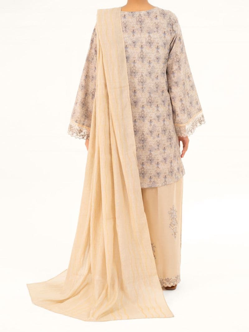 Beige Dobby 3Pc Stitched thumbnail