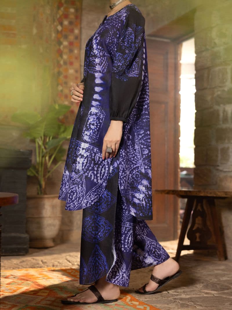 Blue Light Khaddar 2Pc Stitched thumbnail