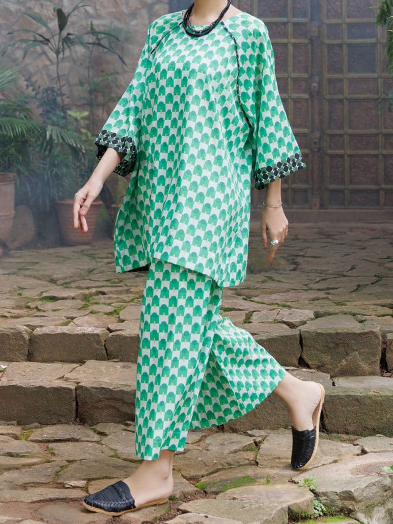Green Cambric Co-Ord Set thumbnail