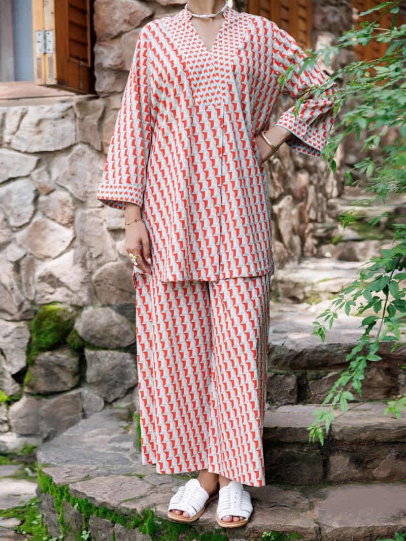 Red Cambric Co-Ord Set thumbnail