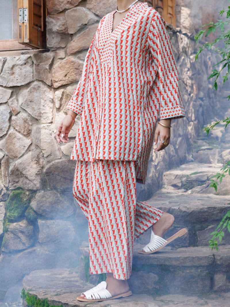 Red Cambric Co-Ord Set thumbnail