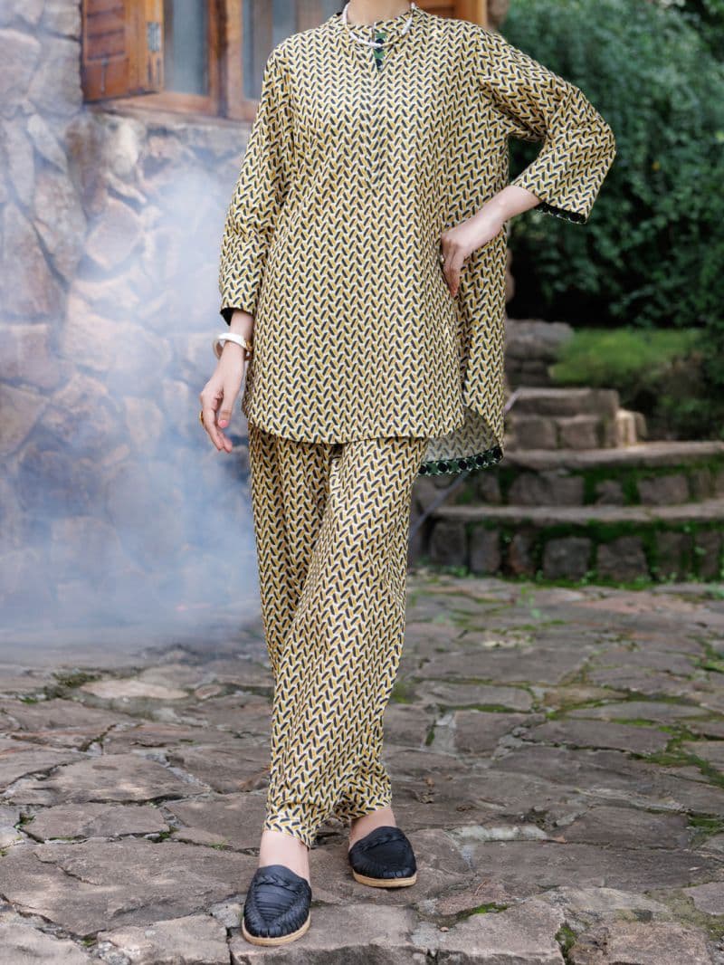Mustard Cambric Co-Ord Set