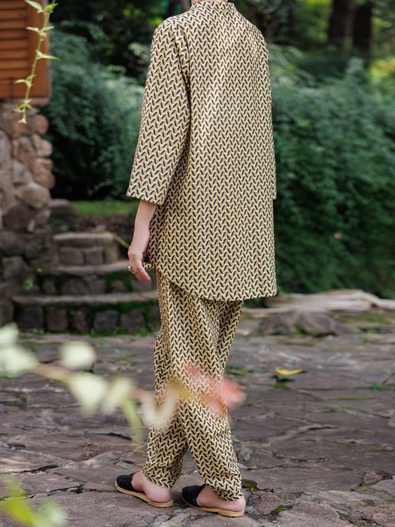 Mustard Cambric Co-Ord Set