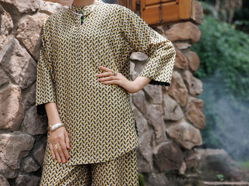 Mustard Cambric Co-Ord Set