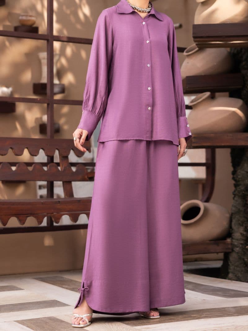Light Purple Slub 2Pc Stitched thumbnail